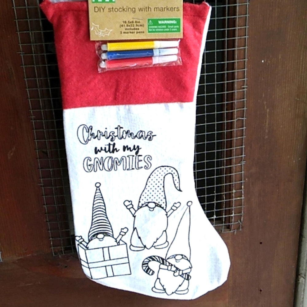 Nwt Christmas Stockings & Markers